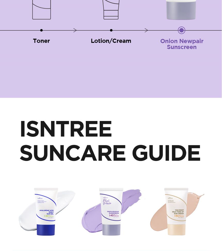 [Isntree]   Onion Newpair Sunscreen 50ml