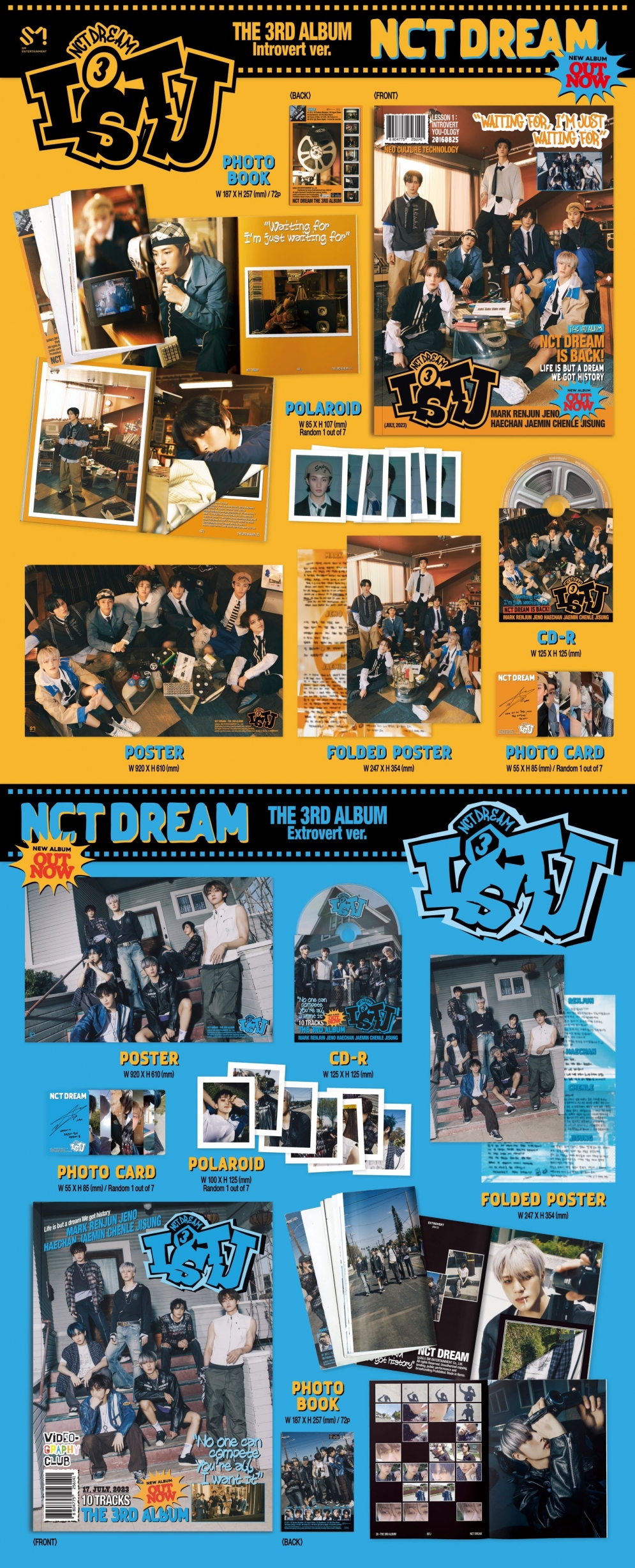 [K-POP] NCT DREAM The 3rd Album - ISTJ (Photobook Ver.) (Random Ver.)