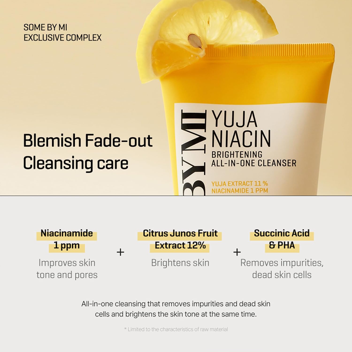 [SOME BY MI] Yuja Naiacine Brightening All-In-One Cleanser 100ml