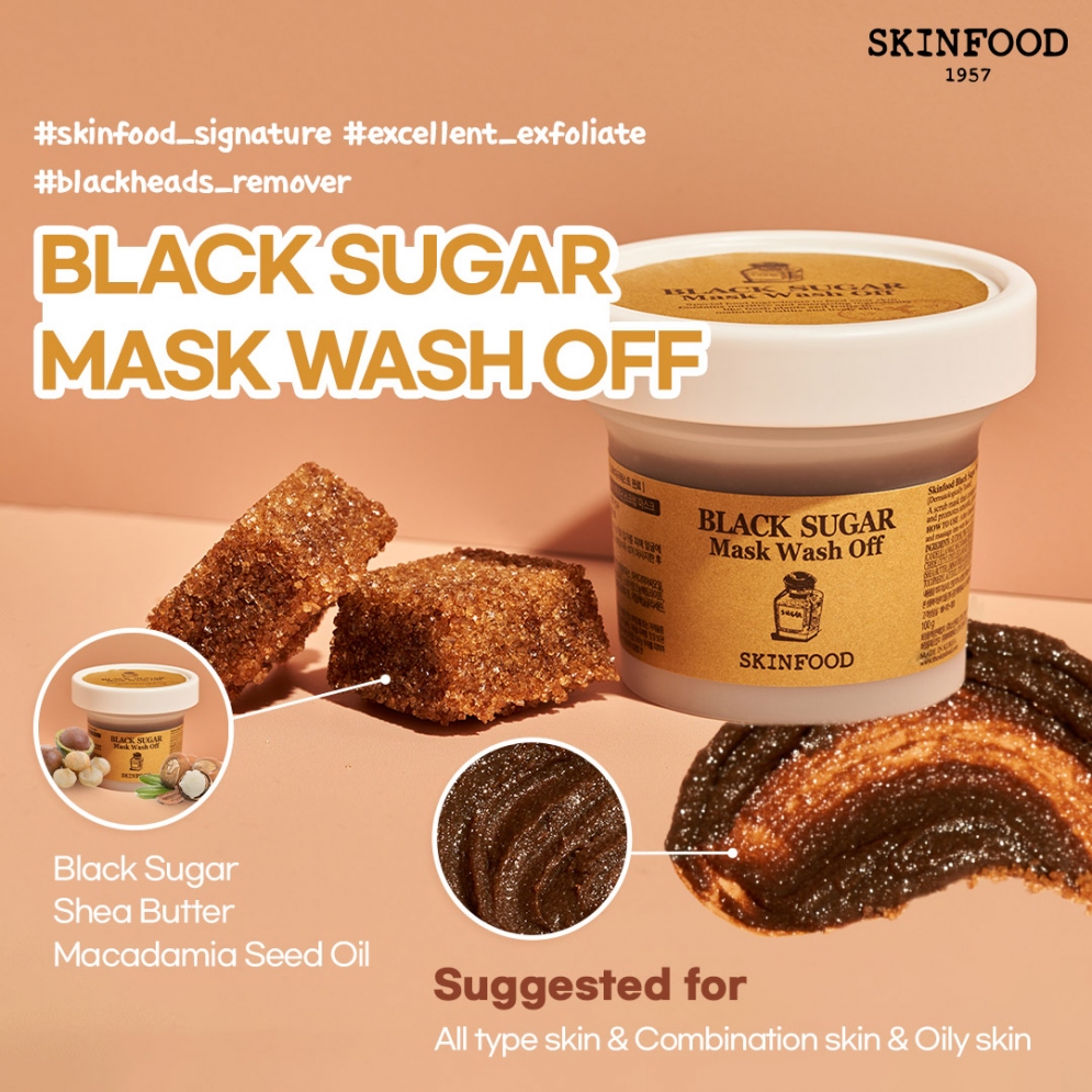 [Skinfood]   *size up* Black Sugar Mask Wash off 120g