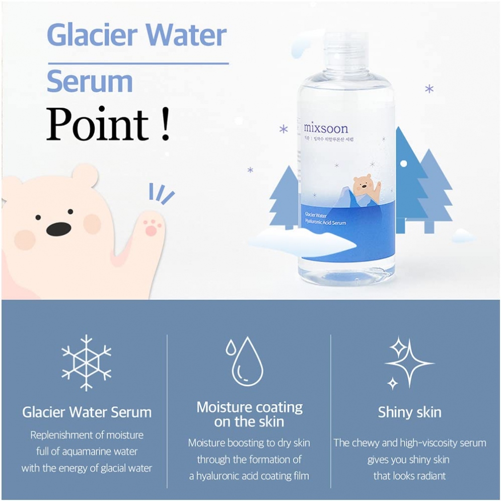 [MIXSOON] Glacier Water Hyaluronic Acid Serum 300ml