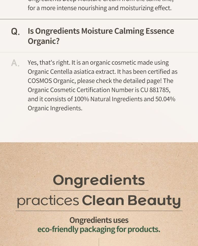 [Ongredients] Moisture Calming Essence 150ml