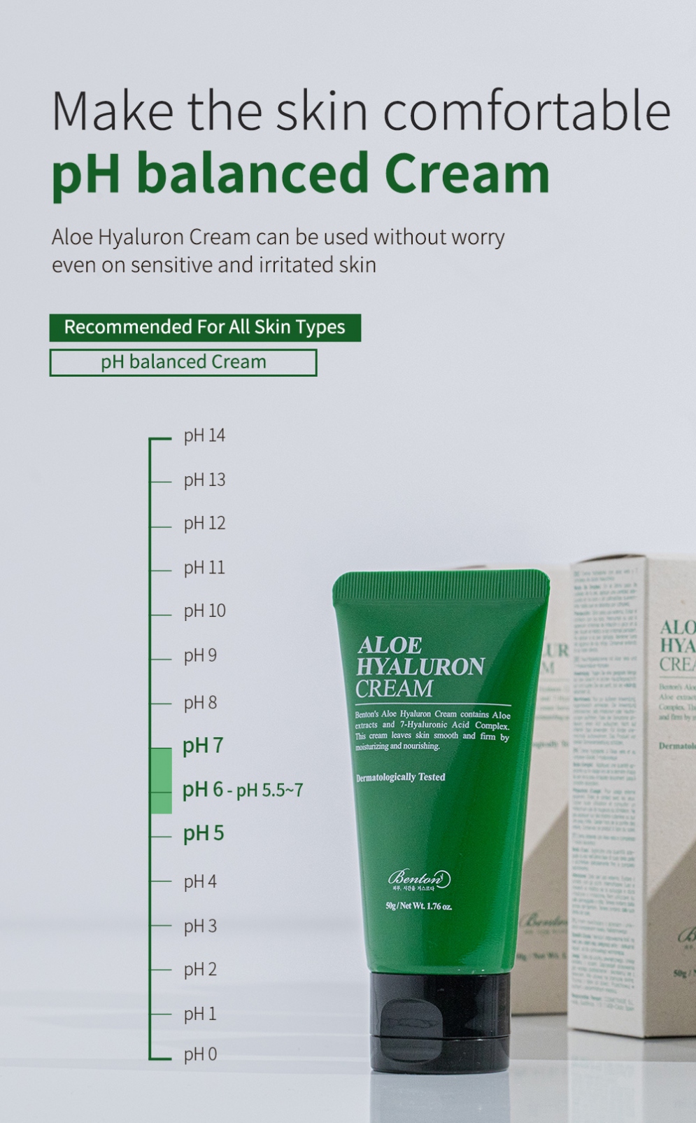 [Benton] *renewal* Aloe Hyaluron Cream 50g