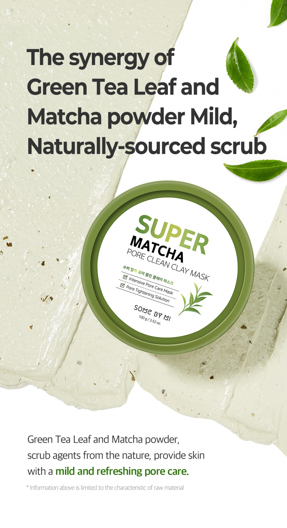 [SOME BY MI] Super Matcha Pore Clean Clay Mask 100g