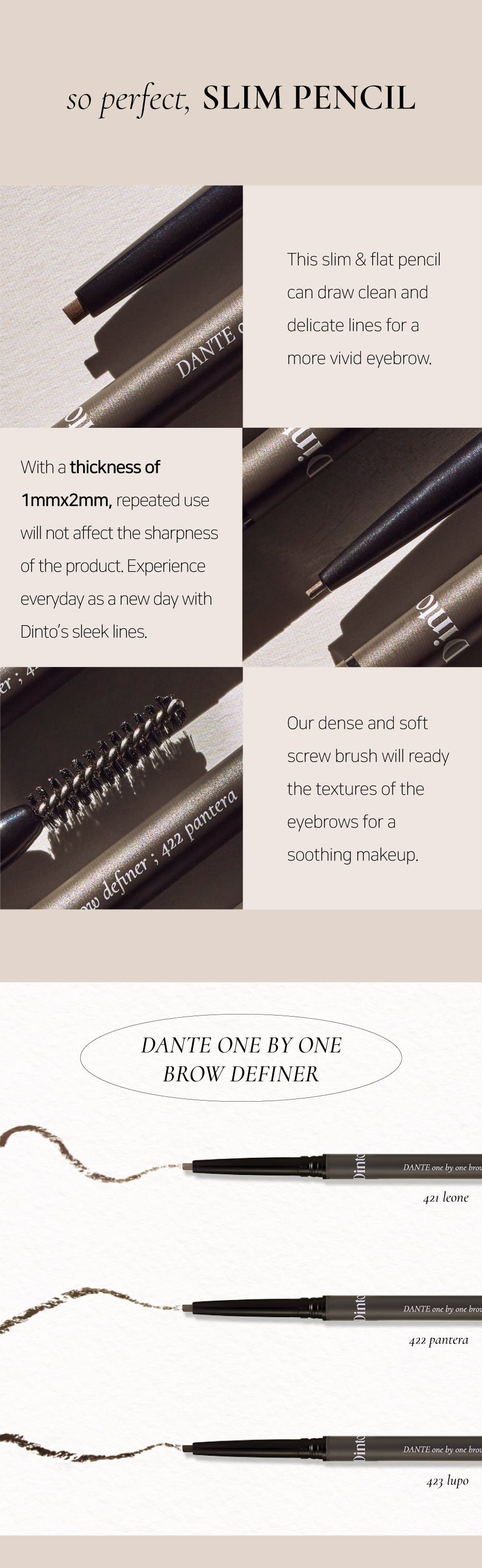 [Dinto] Dante One by one Brow Definer (3 Colors)