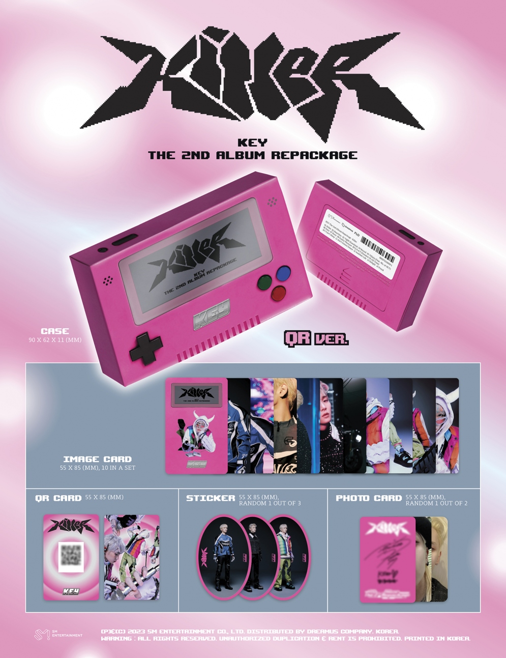 [K-POP] Key The 2nd Album Repackage - Killer (QR Ver.)