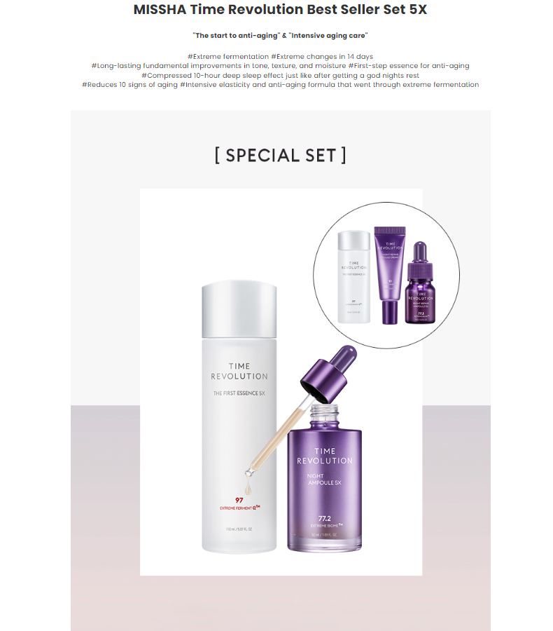 [Missha]Time Revolution Best Seller Set 5X