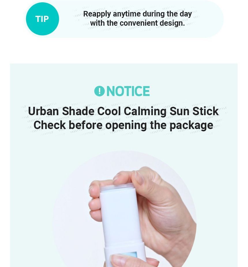 [DEWYTREE] Urban Shade Cool Caming Sun Stick SPF50+ PA++++  50ml