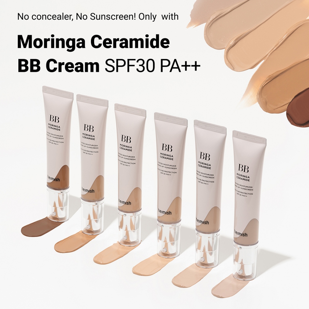 [heimish] Moringa Ceramide BB Cream SPF 30 PA++ (2 Colors)