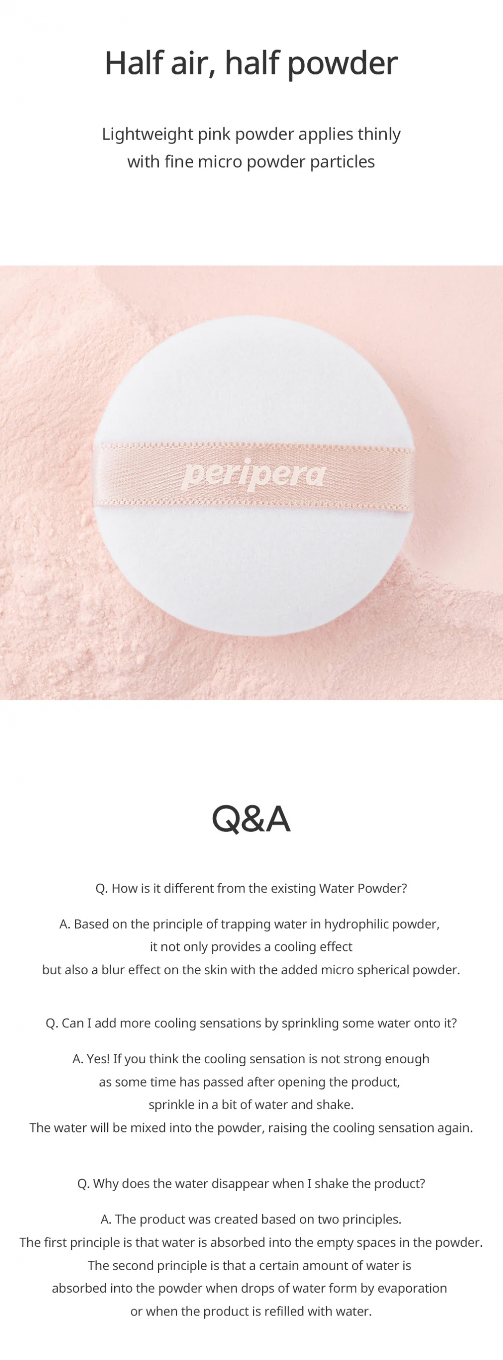 [Peripera] Oil Capture Cooling Powder