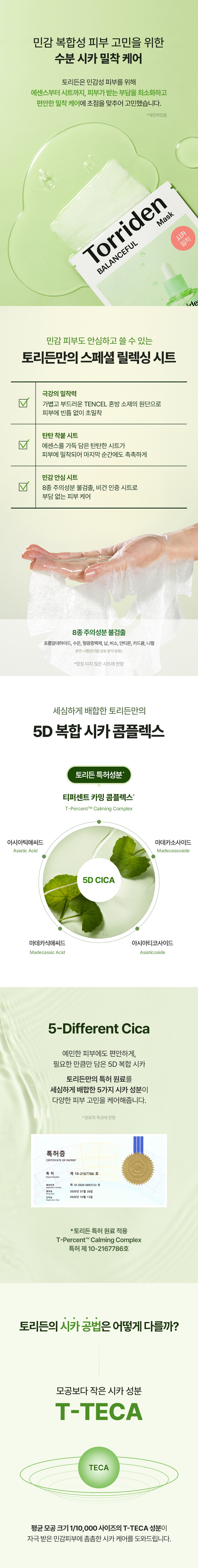 [Torriden] Balanceful Cica Mask Pack (10ea)