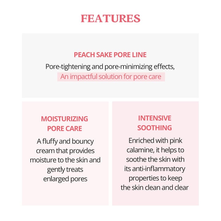 [Skinfood] Peach Sake Pore Cream 60ml