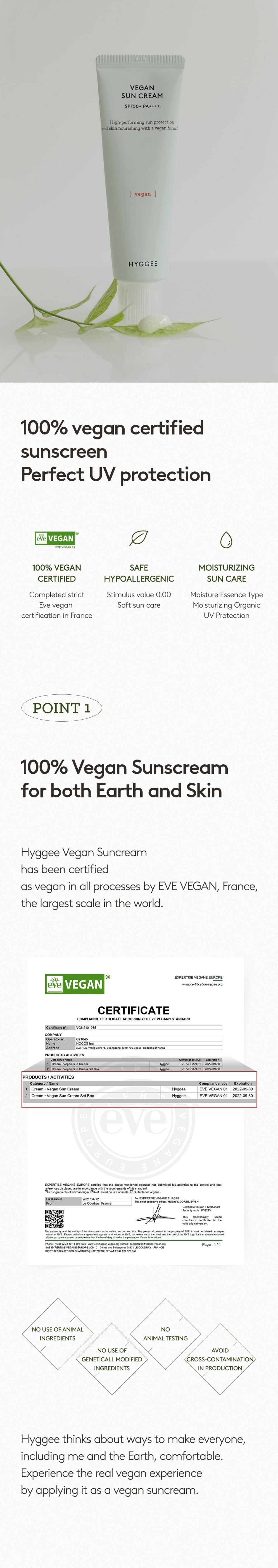 [HYGGEE] Vegan Sun Cream 50ml