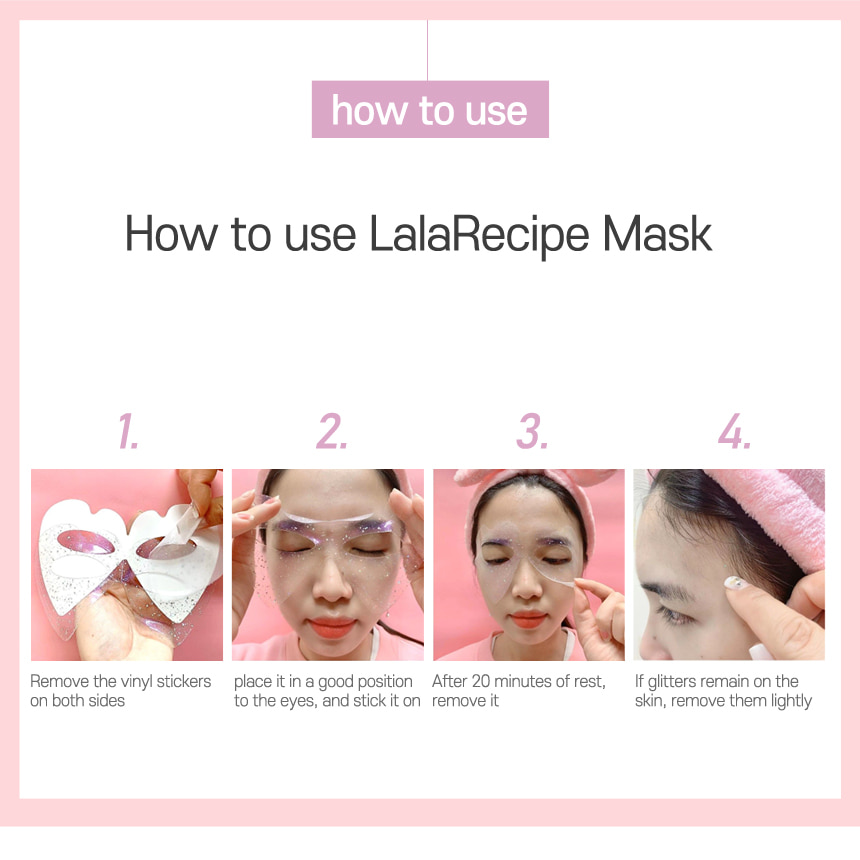 [LALARECIPE] Heart Goggle Brightening Mask (1 ea)