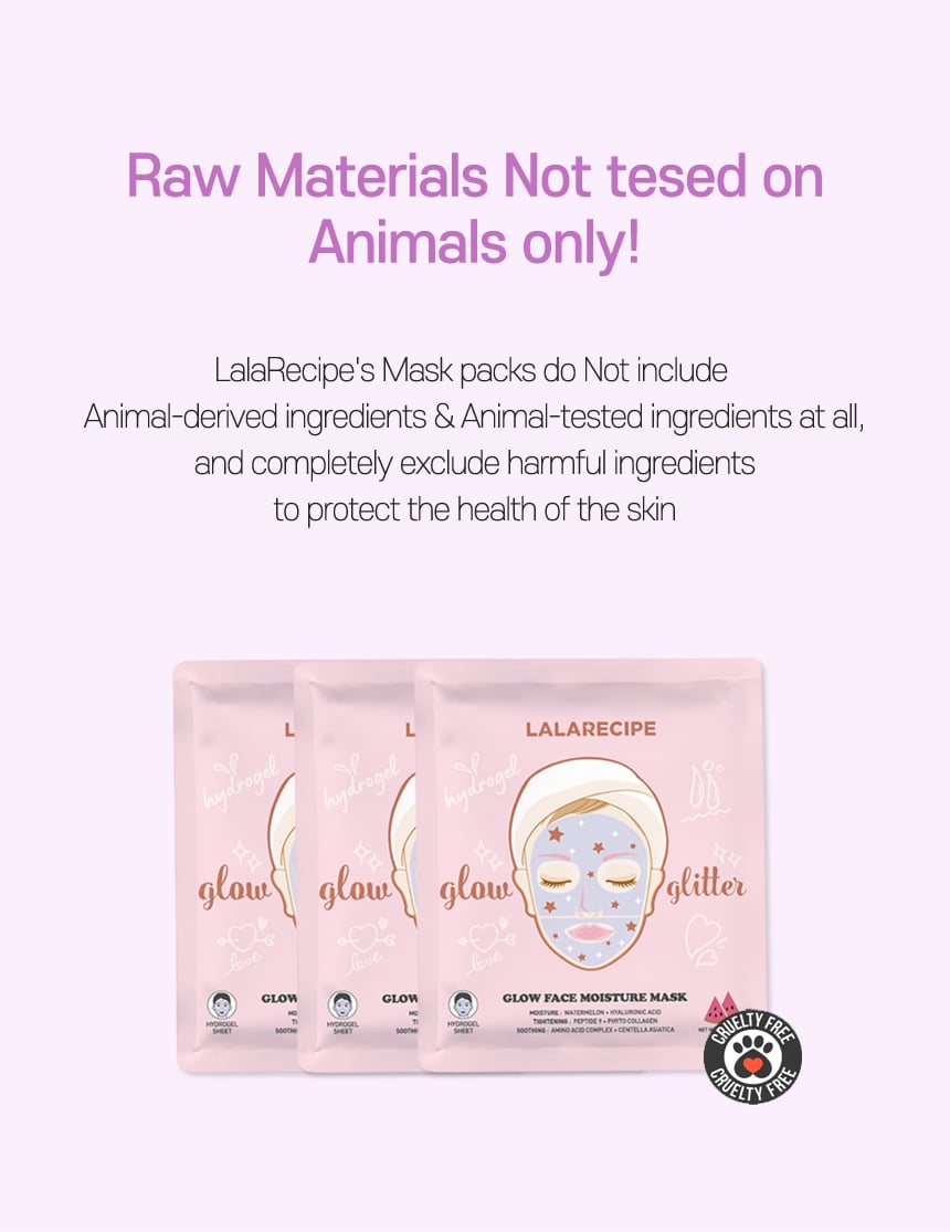 [LALARECIPE] Glow Face Moisture Mask 1ea