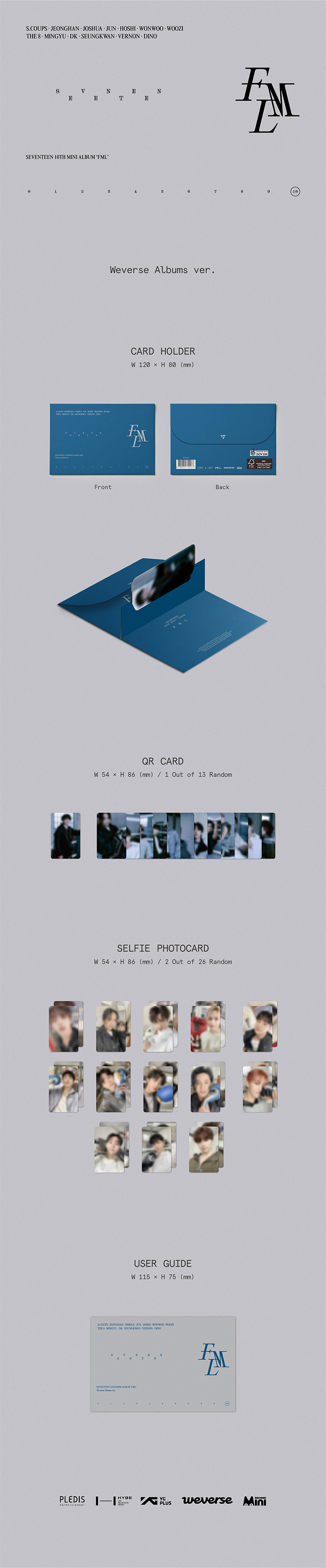 [K-POP] SEVENTEEN 10th Mini Album - FML (Weverse Albums ver.)