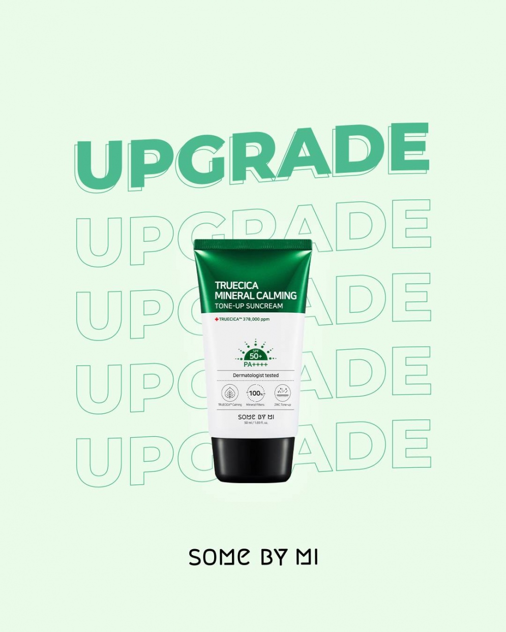 [SOME BY MI] Truecica Mineral Calming Tone Up Suncream SPF 50+ PA++++ 50ml