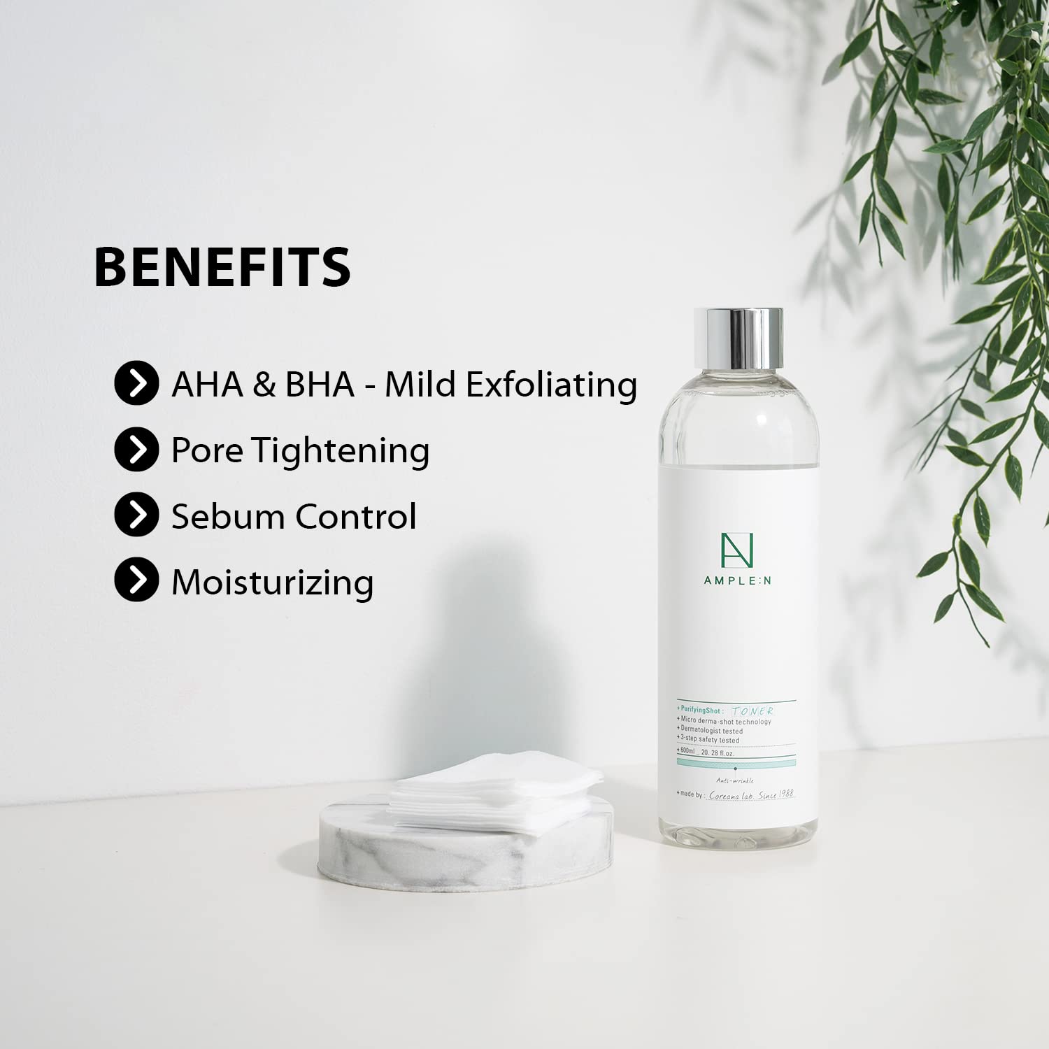 [AMPLE:N] *BIG SIZE* Purifying Shot Toner 600ml