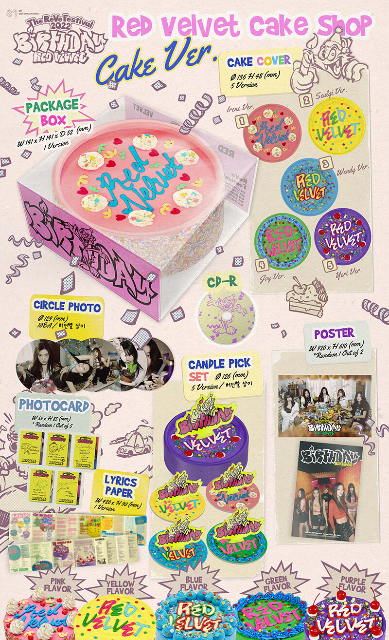 [K-POP] Red Velvet Mini Album - The ReVe Festival 2022 – Birthday (Cake Ver.)