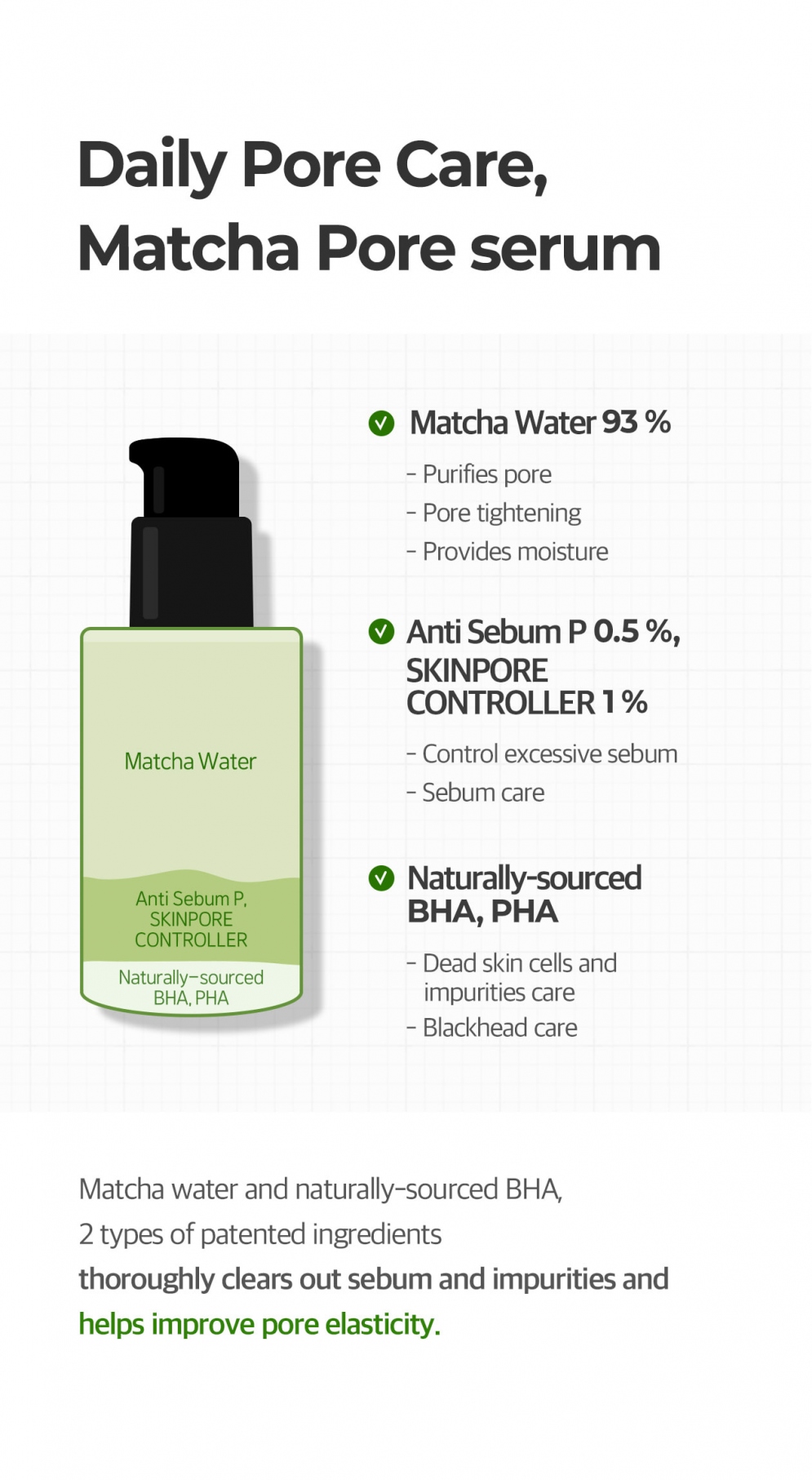 [SOME BY MI] Super Matcha Pore Tightening Serum 50ml