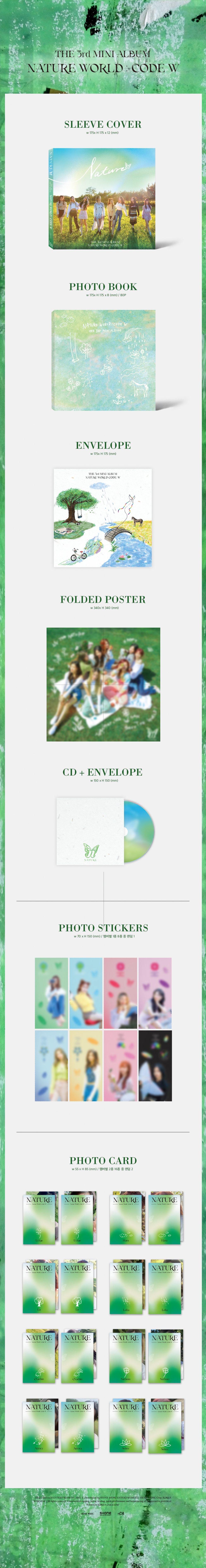 [K-POP] NATURE 3rd Mini Album - NATURE WORLD : CODE W