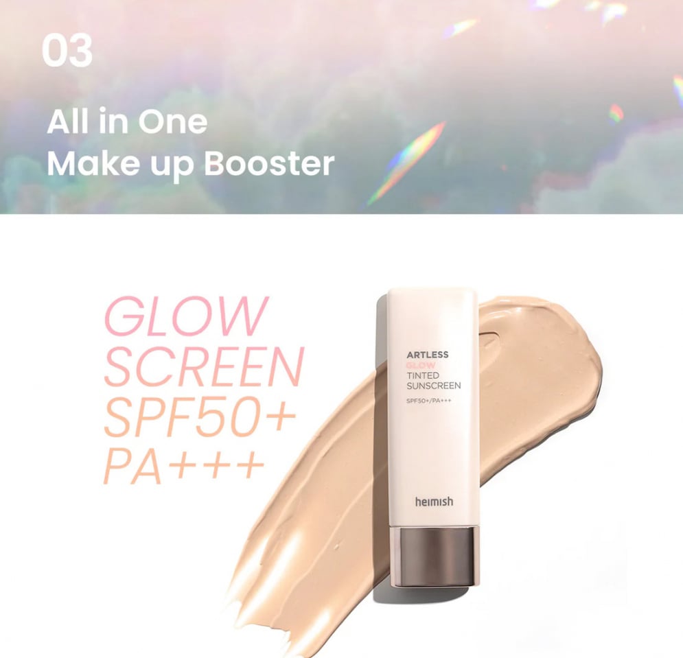 [heimish]   Artless Glow Tinted Sunscreen Shine Beige SPF50+ PA+++ 40ml