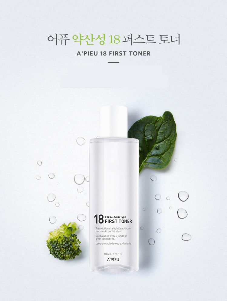 [A'PIEU] 18 First Toner 180ml