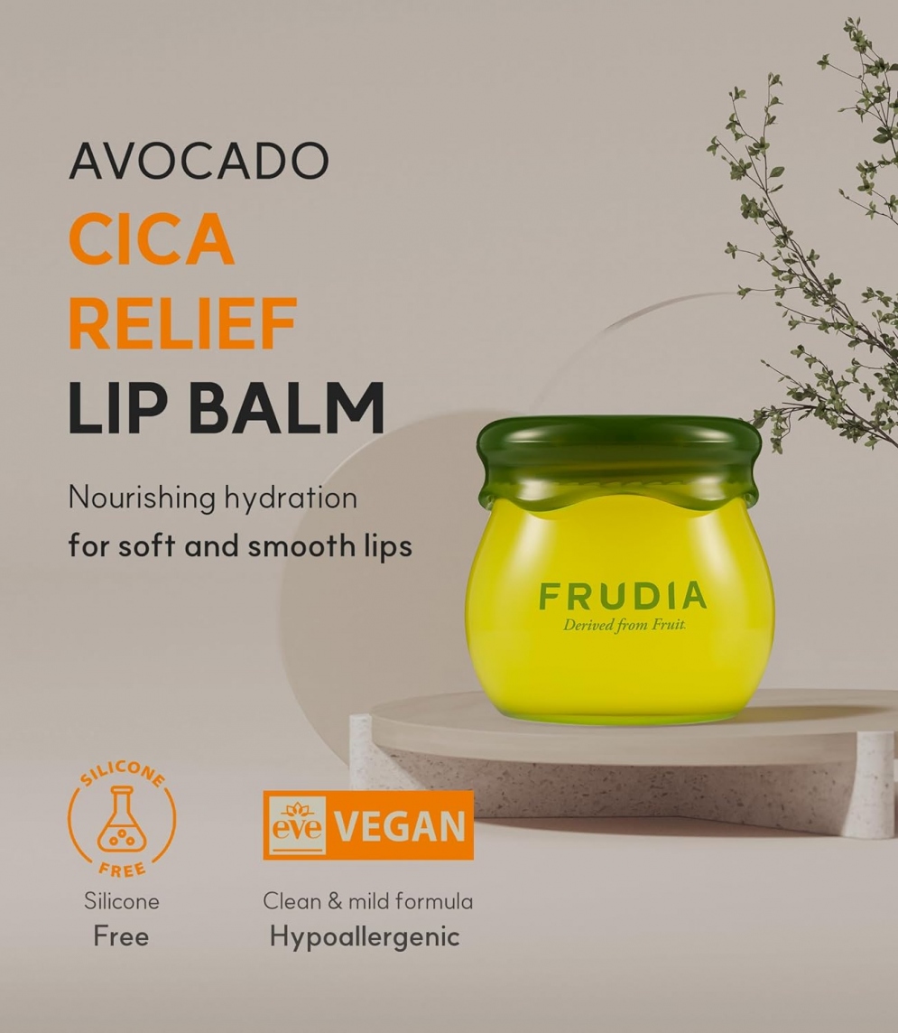 [Frudia] Avocado Cica Relief Lip Balm 10ml