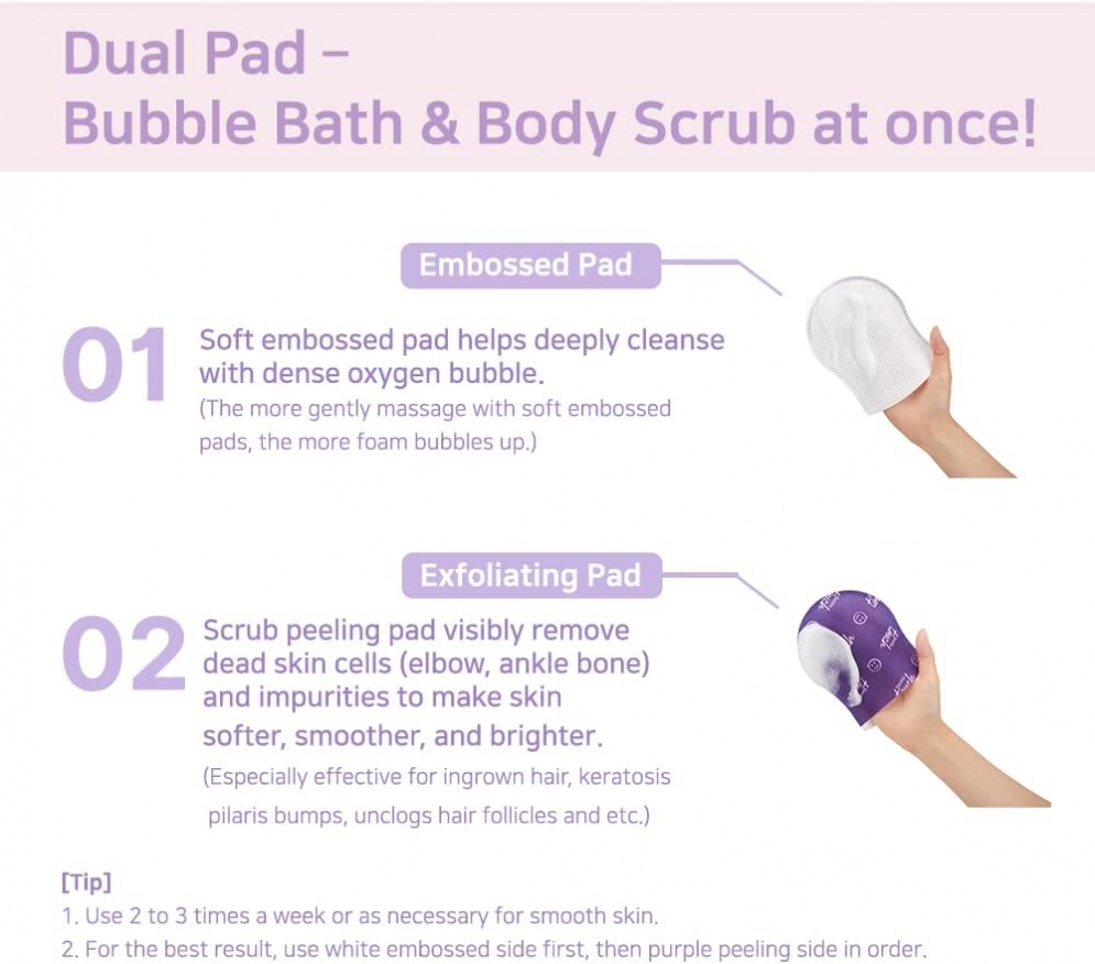 [Toi:L] Gentle Touch Bubble Peeling Body Pad (5ea)