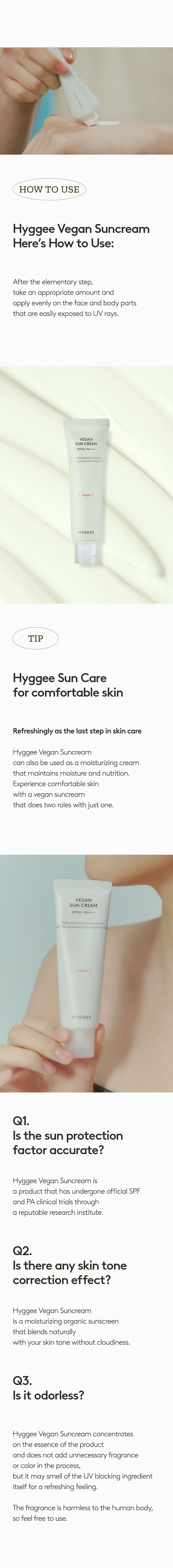 [HYGGEE] Vegan Sun Cream 50ml