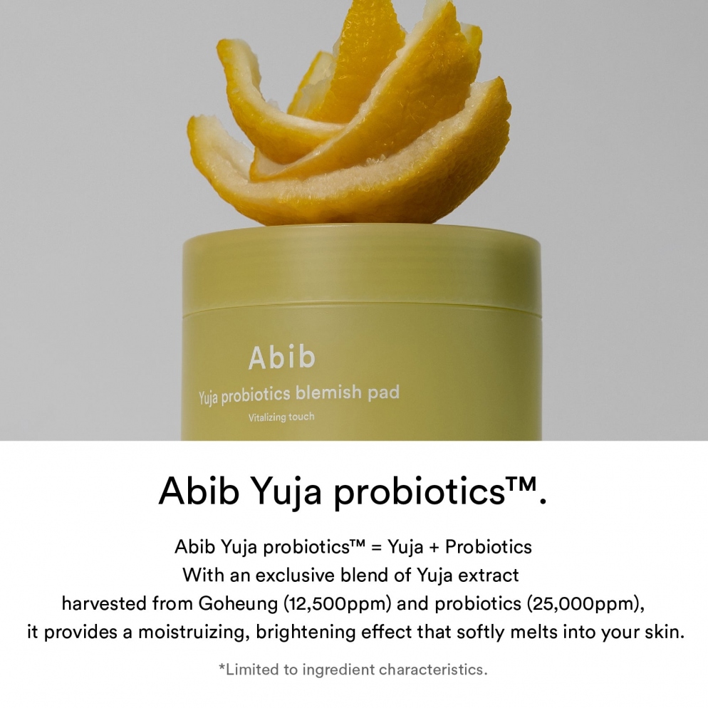 [Abib] Yuja Probiotics Blemish Pad Vitalizing Touch (60 pads)