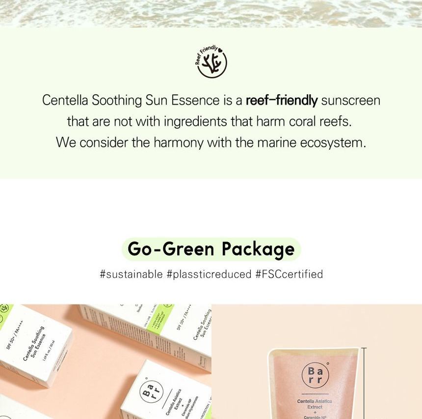 [Barr Cosmetics] Centella Soothing Sun Essence 50ml