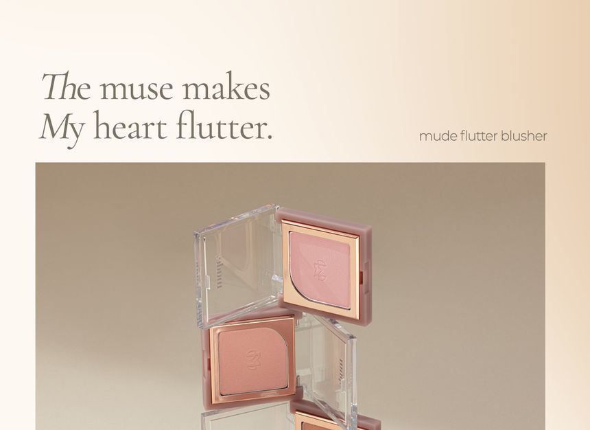 [mude.] Flutter Blusher (4 colors)