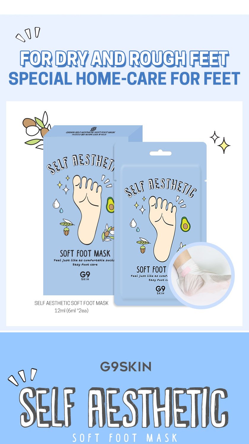 [G9SKIN] Self Aesthetic Soft Foot Mask 5P