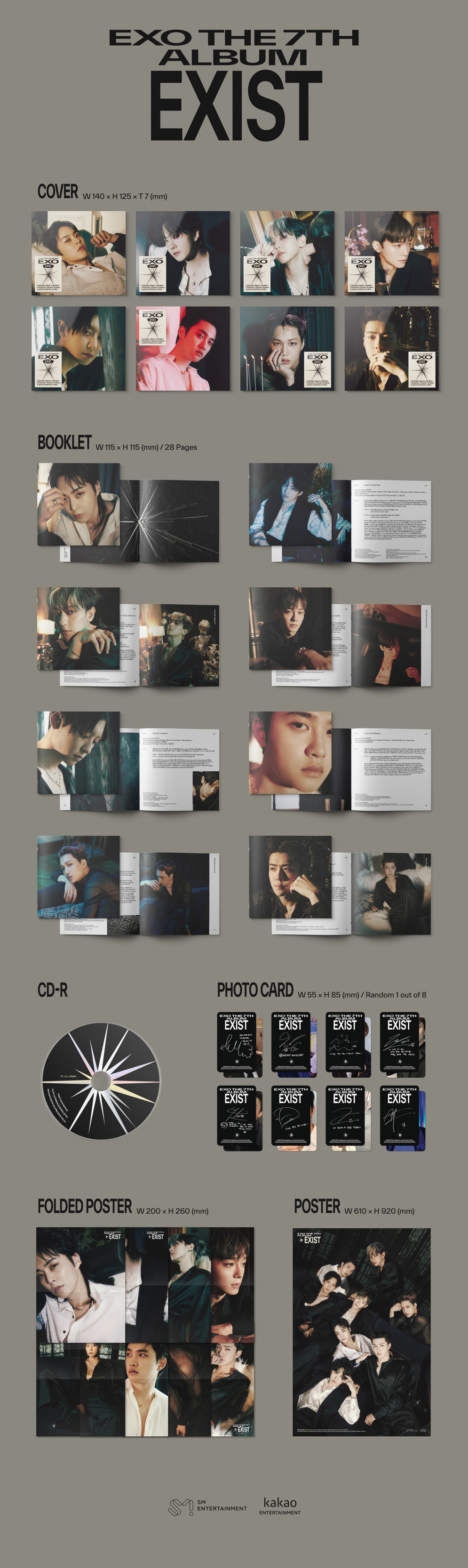 [K-POP] EXO The 7th Album - EXIST (Digipack Ver.) (Random Ver.)